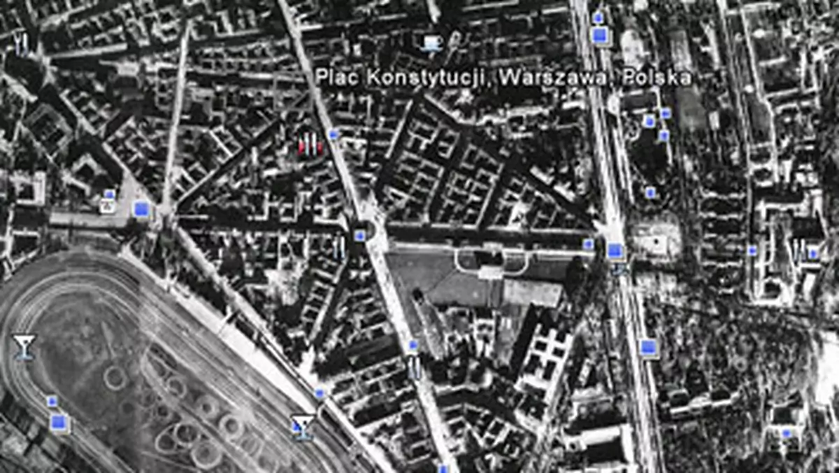 Przedwojenna Warszawa w Google Earth