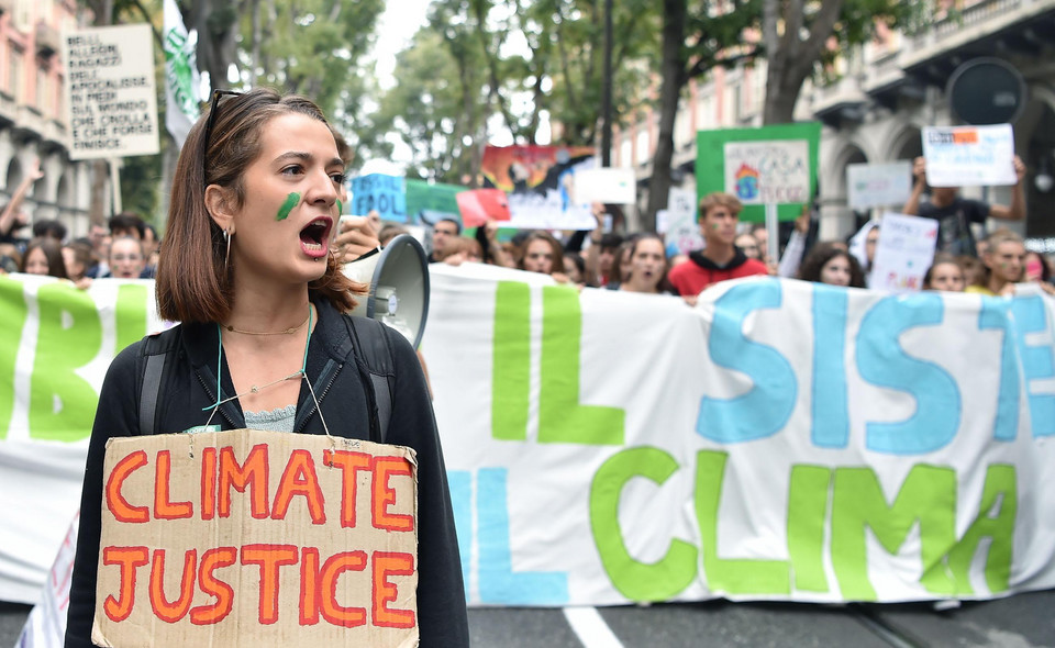 Młodzieżowy Strajk Klimatyczny w Turynie