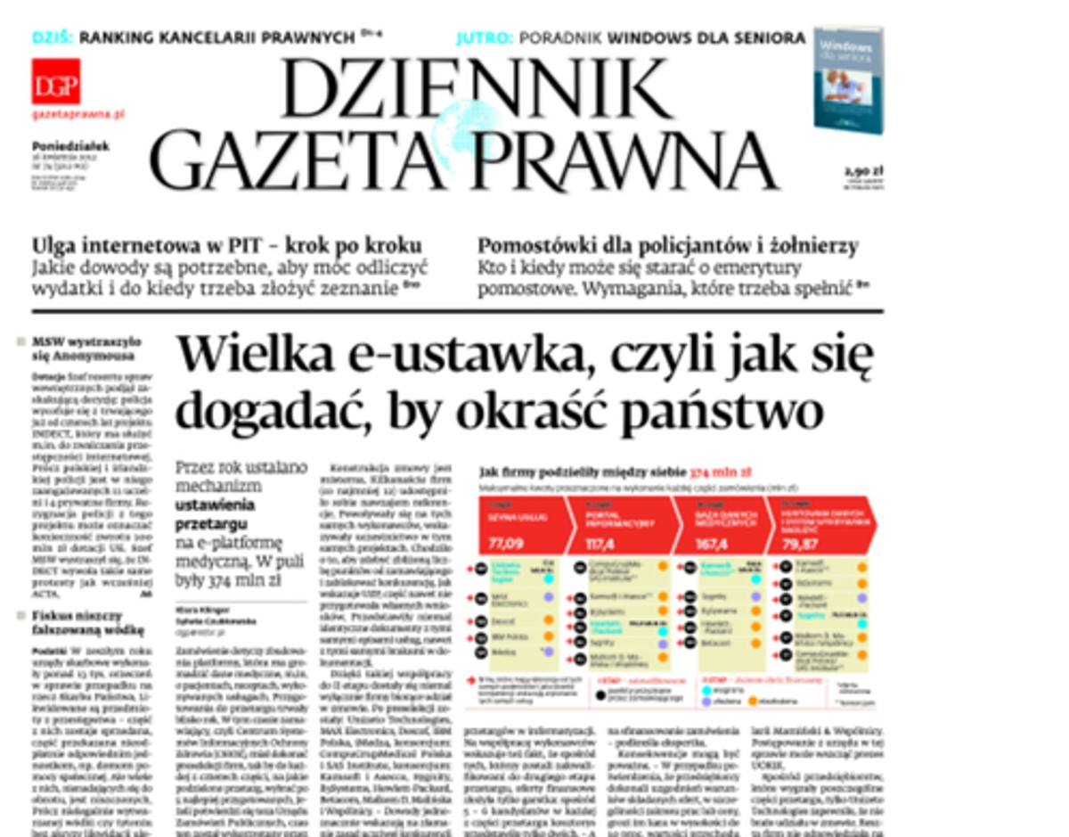 O ustawieniu przetargu pisaliśmy 16 kwietnia br.