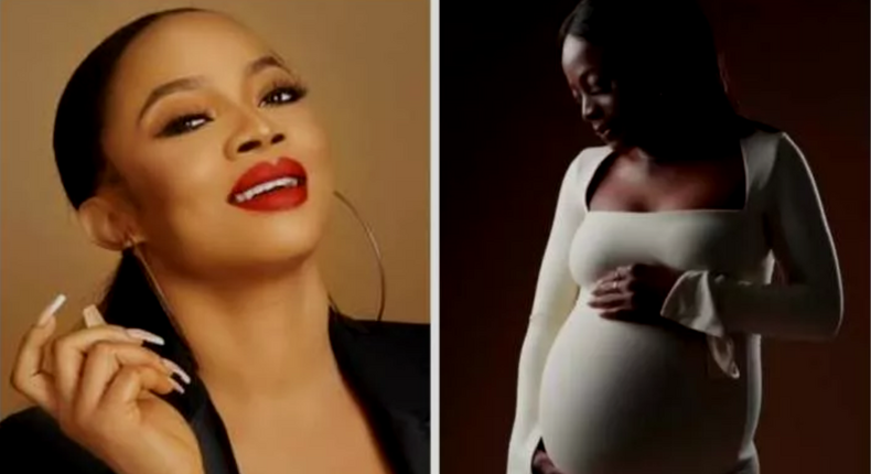 Toke Makinwa celebrates sister's pregnancy after six years of marriage.