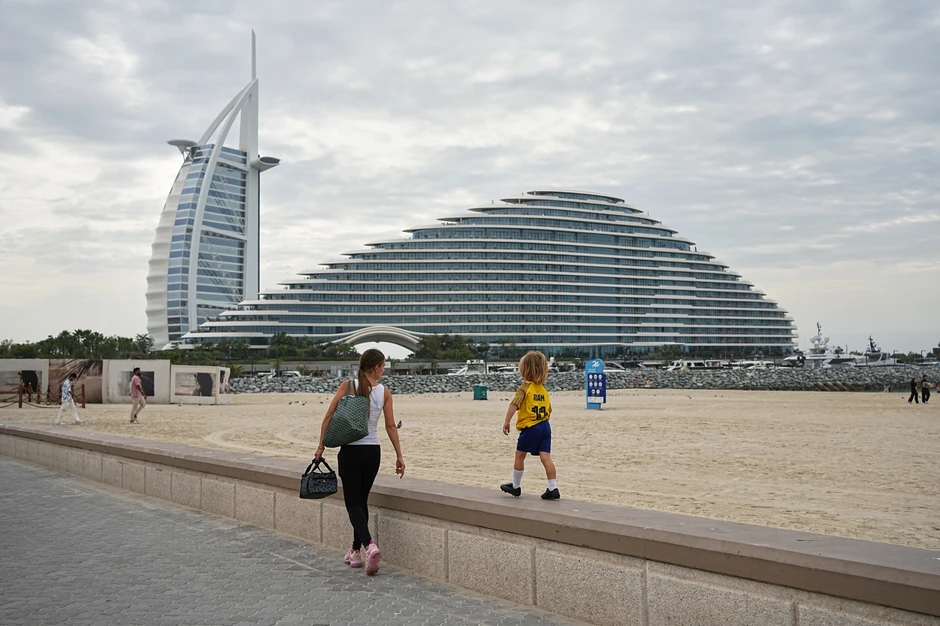 Hoteli Burdž al Arab i Džumejra Marsa al Arab u Dubaju, Emirati, 12. marta