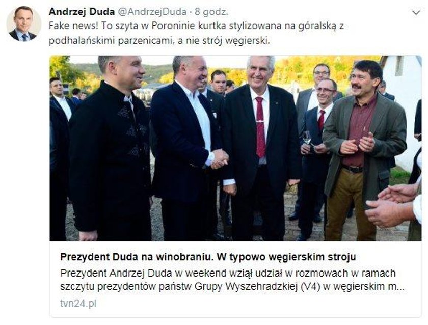 Duda rzadko to robi. Tym razem nie wytrzymał