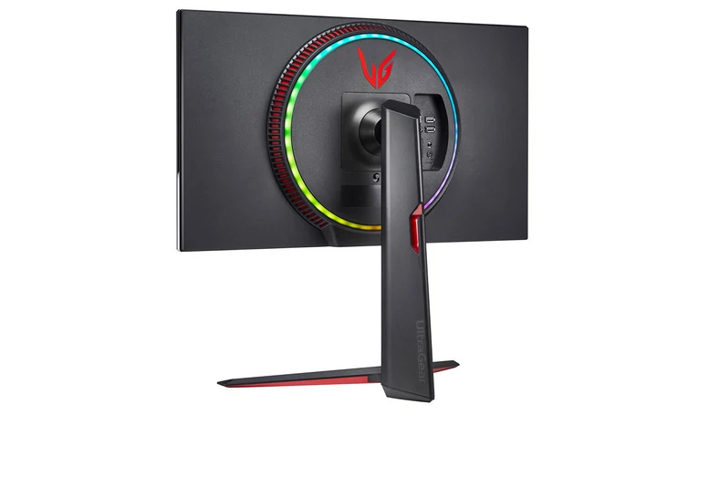 LG UltraGear 27GN950 - LED-owy pierścień z tyłu monitora