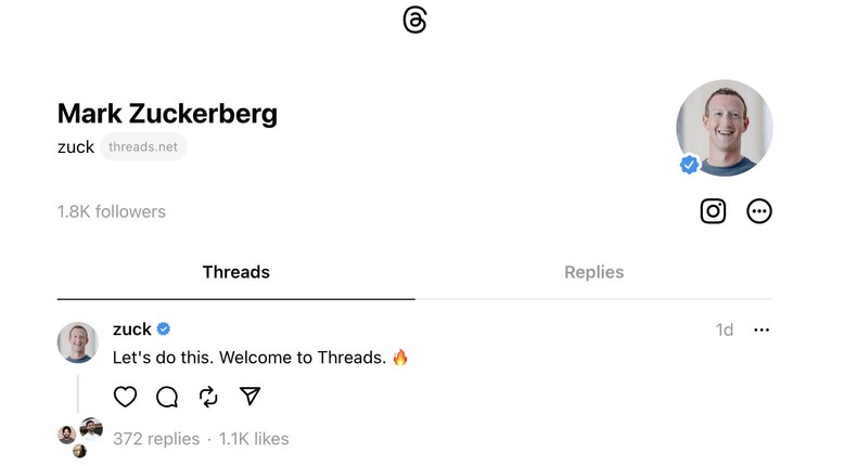 The new Instagram Threads app was briefly accessible from desktop. Here ...