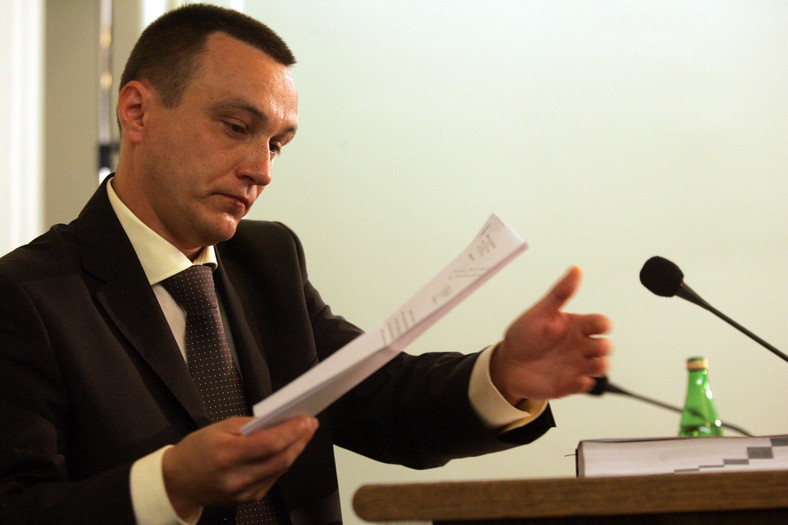 Prokurator Mariusz Kierepka podczas zeznań w 2009 r. przed sejmową komisją śledczą