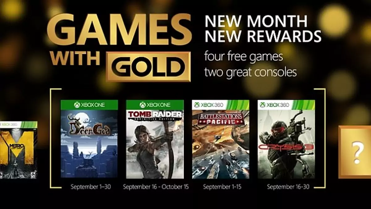 Mocna oferta we wrześniowym Games with Gold