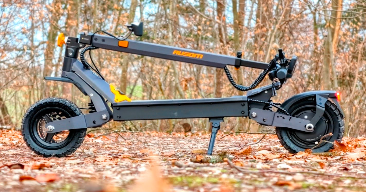 E-Scooter Ausom L1 im Test: Großer Akku, gute Federung & Blinker für 499 Euro
