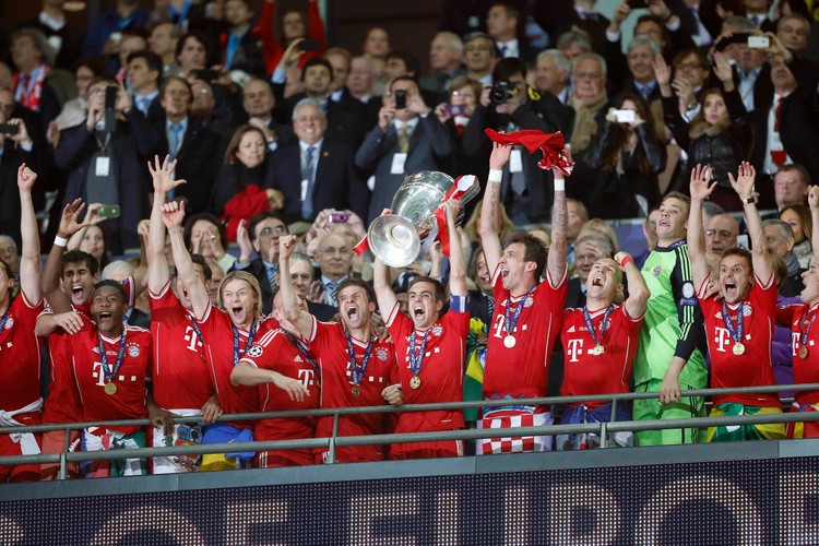 Tak Bayern Monachium cieszył się z wygrania Ligi Mistrzów