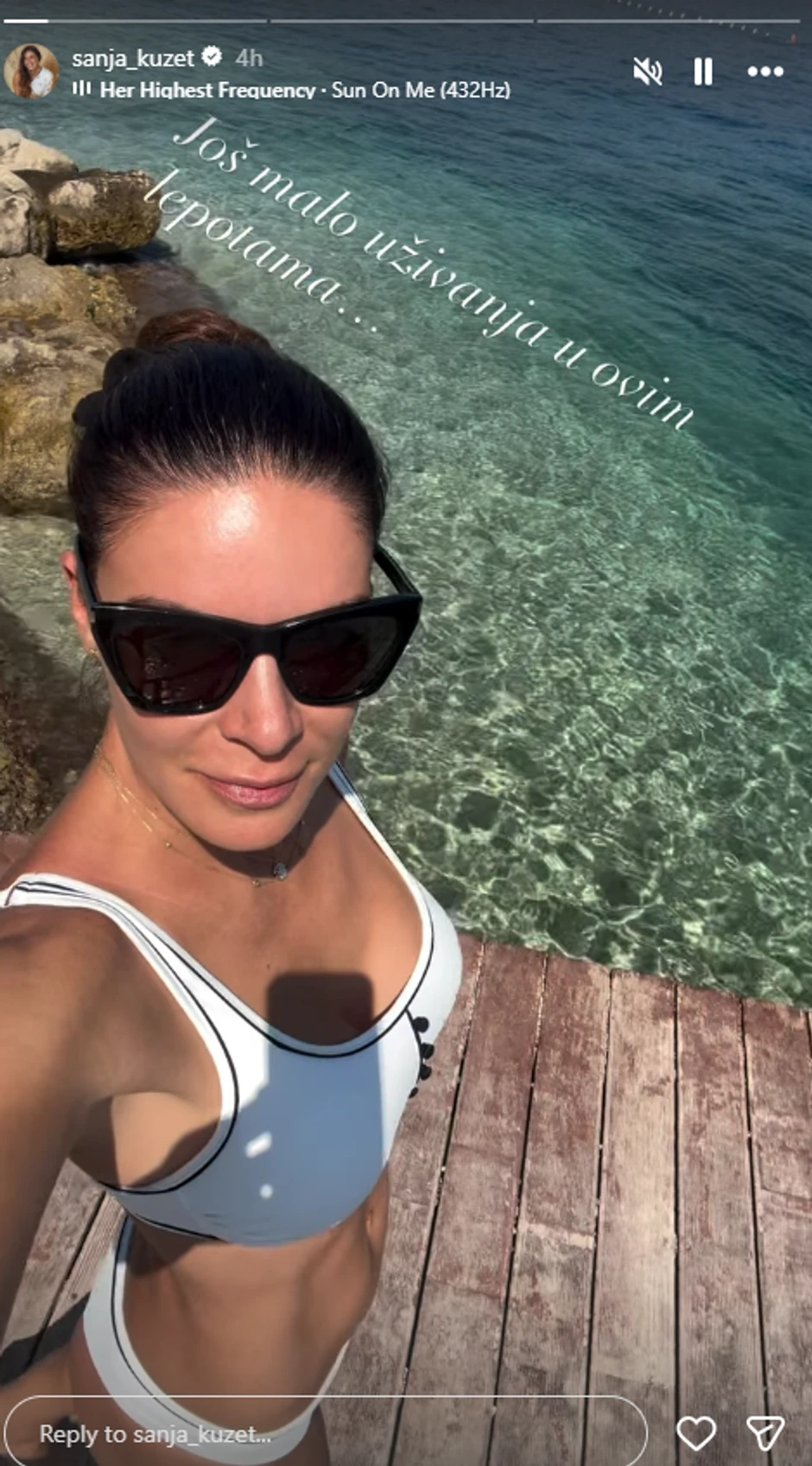 Sanja Kužet na moru