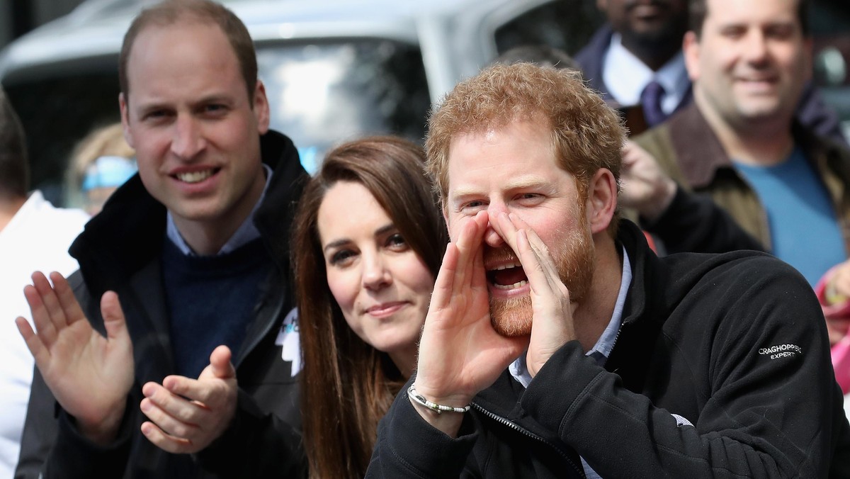 The Duke & Duchess Of Cambridge And Prince Harry Attend The Virgin Money London Marathon