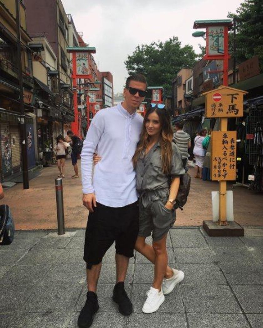 Wojtek Szczęsny i Marina w Japonii