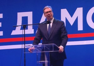 Aleksandar Vučić na skupu
