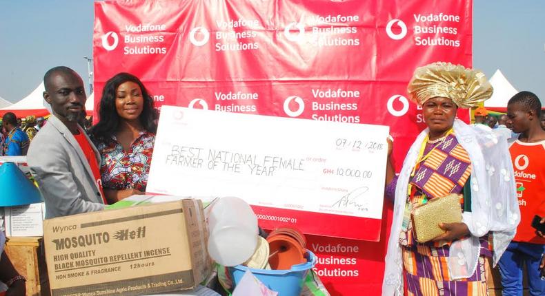 Vodafone congratulates best female farmer