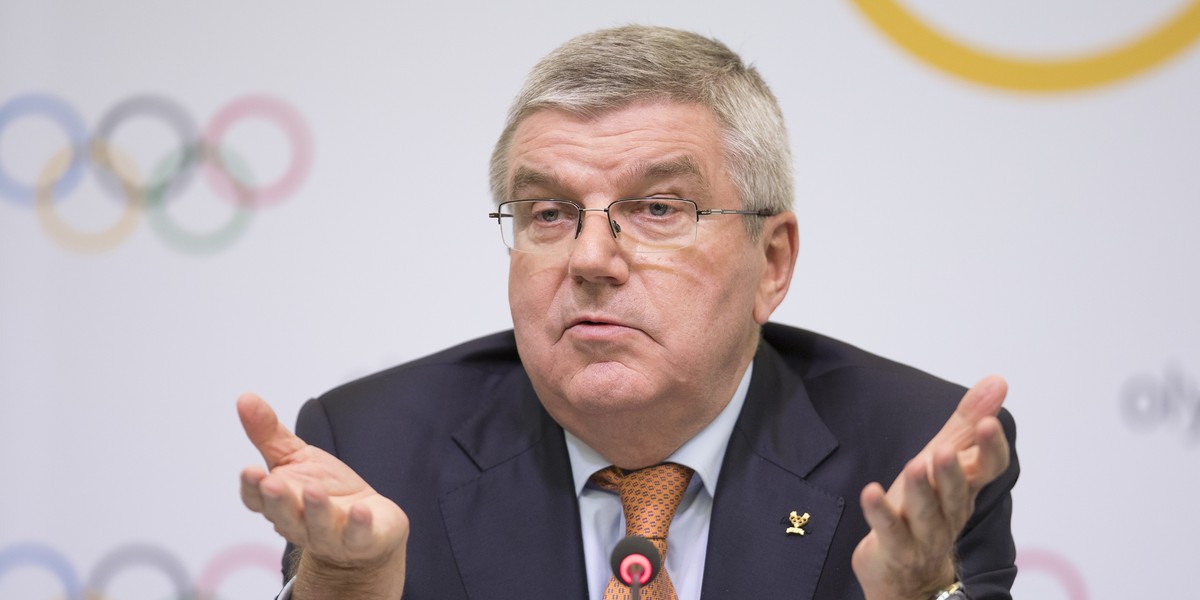 Prezes MKOI Thomas Bach wcześniej broniłrosyjskich sportowców