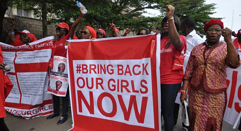 Nigerians at the #BringBackOurGirls March