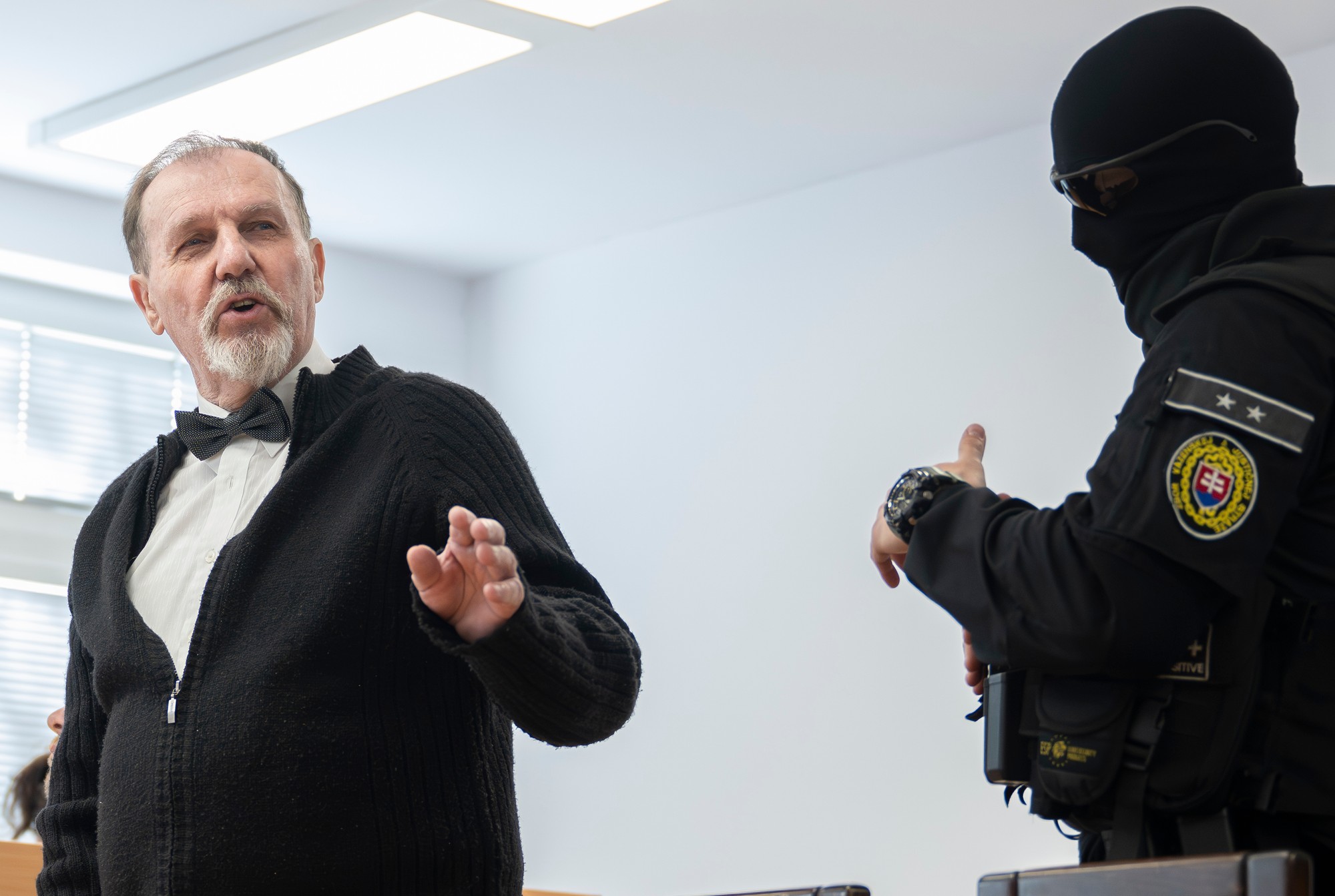 Juraj Cintula v súdnej sieni Najvyššieho súdu (NS) SR v Bratislave 29. apríla 2026.