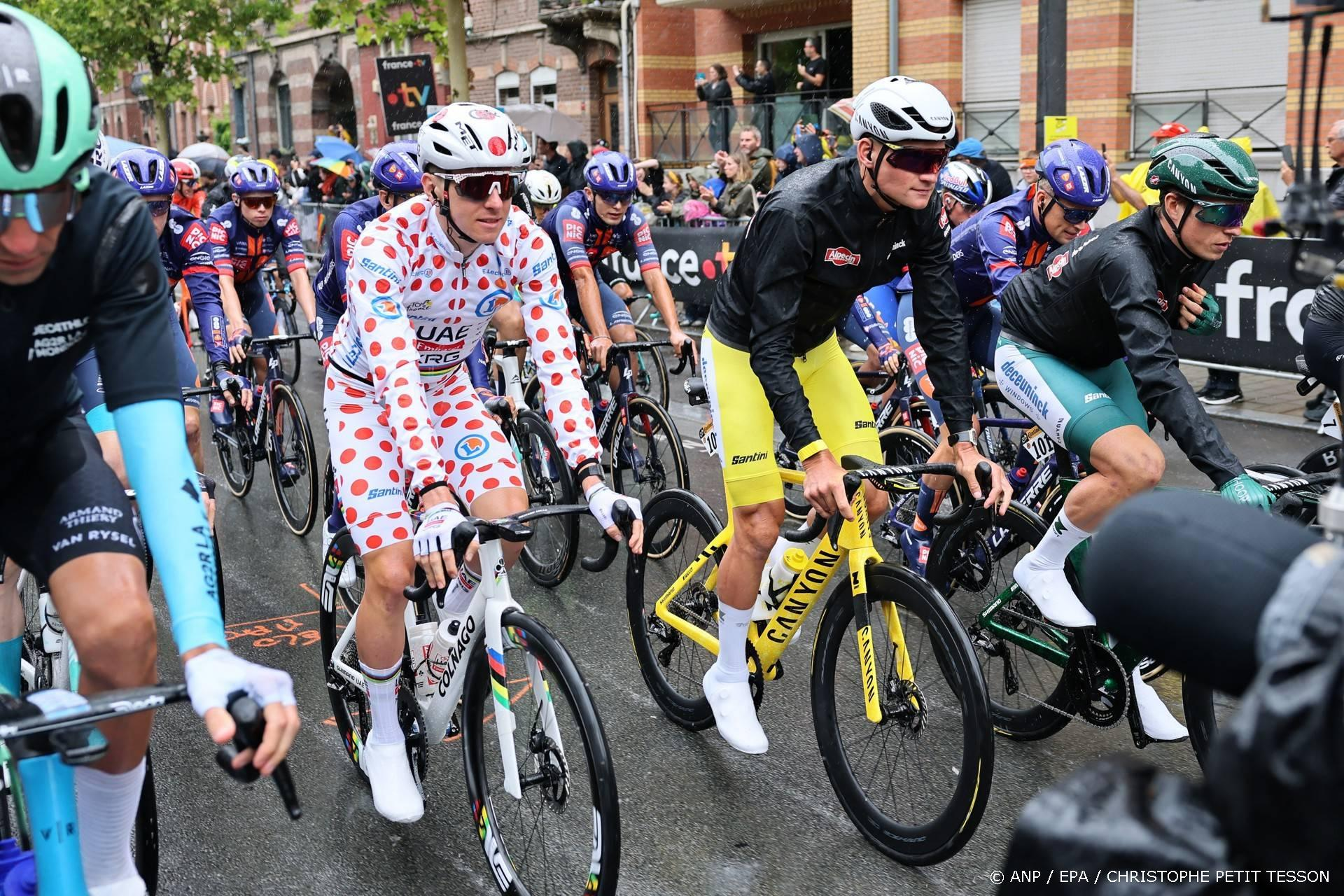 Tour de France etappe 3: Van der Poel in geel