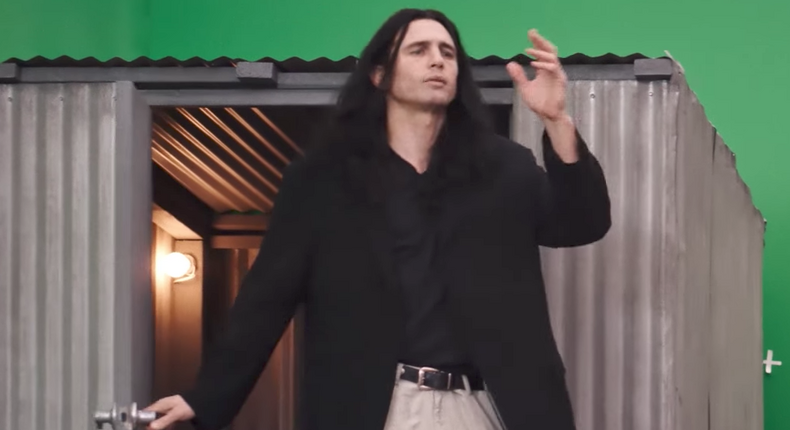 James Franco as Tommy Wiseau struggles to remember his lines in the first teaser for The Disaster Artist