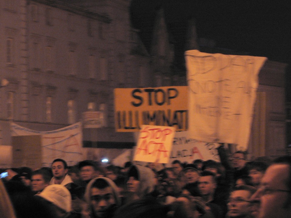 Manifestacja przeciw ACTA w Bydgoszczy, fot. Mario/ Daj znać