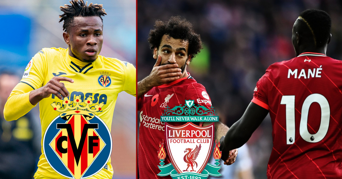 Chukwueze starts from the bench  for Villarreal as Salah, Mane, and Keita start for Liverpool