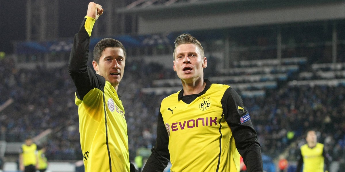 Robert Lewandowski i Łukasz Piszczek w jedenastce Borussii ...