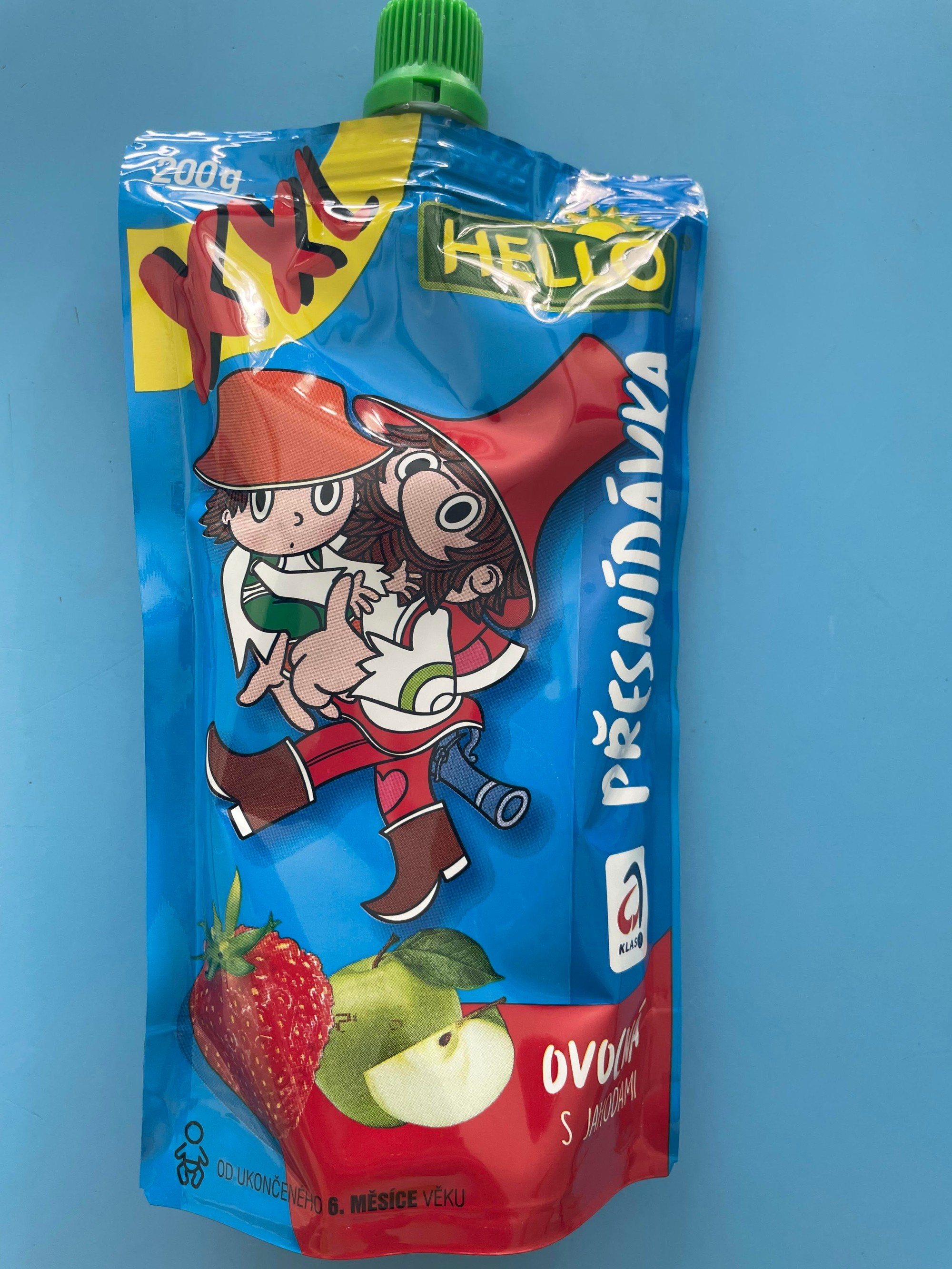 Hello XXL dojčenská výživa s jahodami.