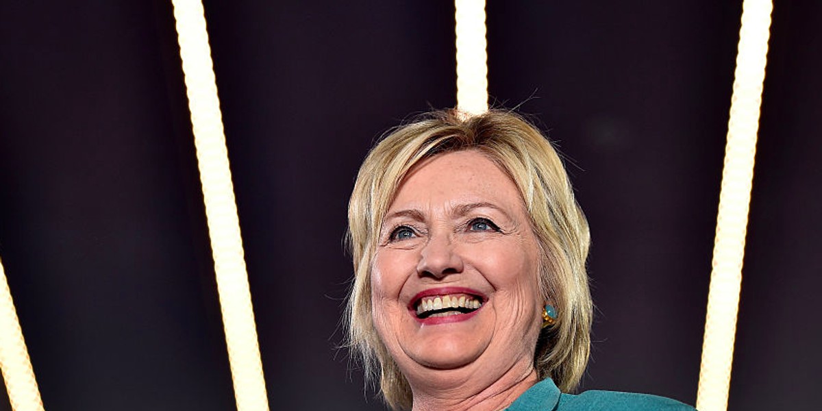 Hillary Clinton at a campaign event in Nevada.