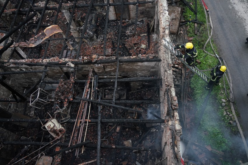 Kuća koja je izgorela u požaru 