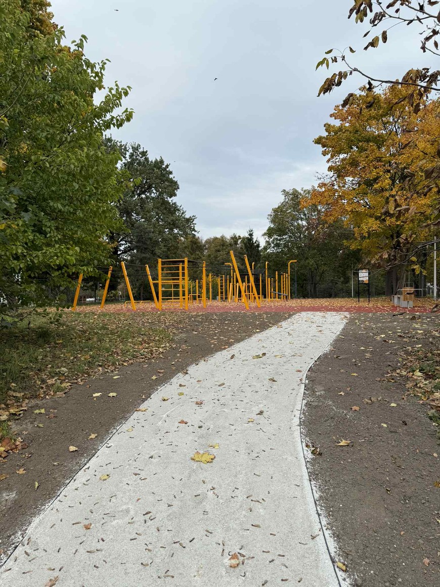 Wygodna ścieżka prowadzi do flowparku