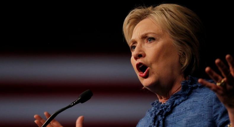 Democratic U.S. presidential candidate Hillary Clinton speaks to supporters at a campaign rally in West Palm Beach, Florida March 15, 2016