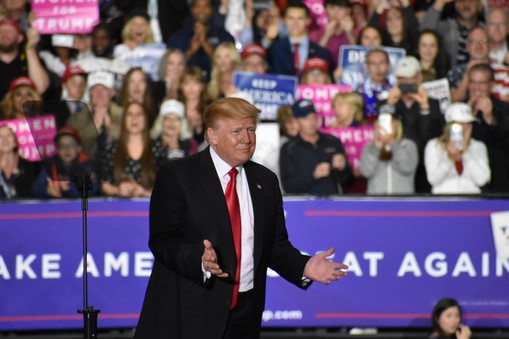 President Donald J. Trump in Washington, MI