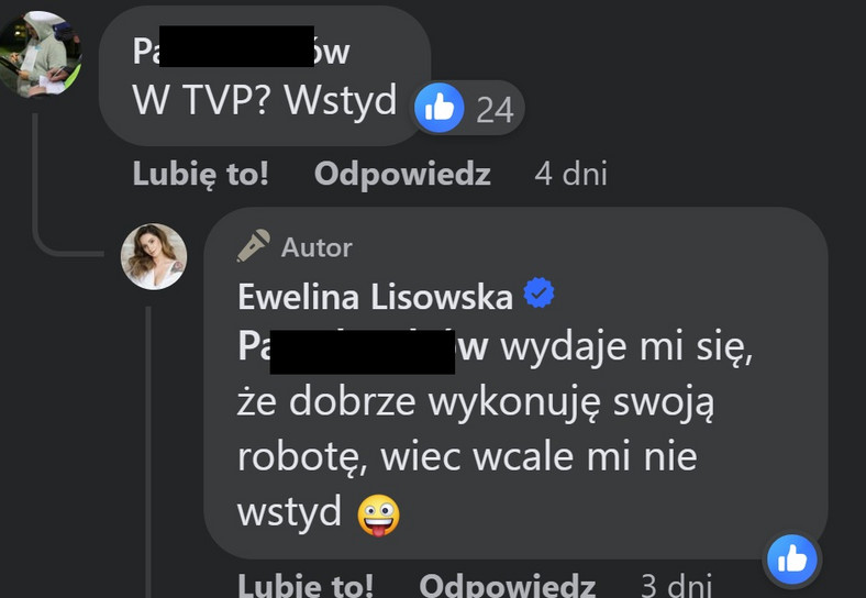 Ewelina Lisowska en Facebook