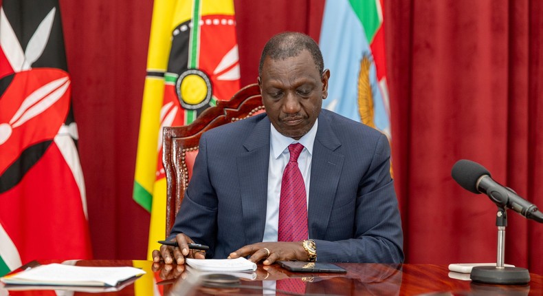 President William Ruto during a meeting at State House, Nairobi