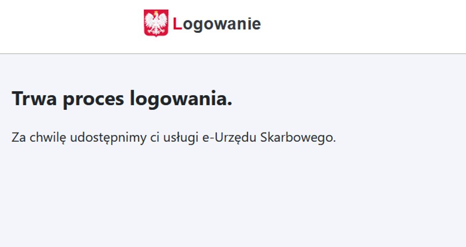 Logowanie przebiegło dość sprawnie