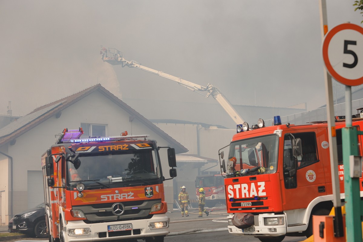 akcja gaśnicza straż pożarna
