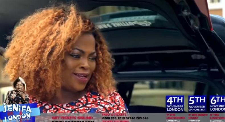 Funke Akindele leaves Lagos for London 