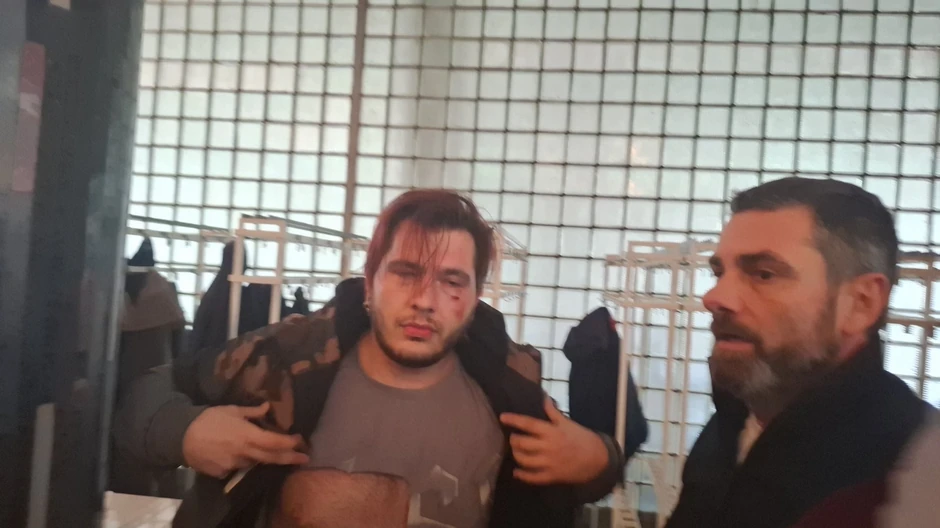 Učesnik protesta u Novom Sadu