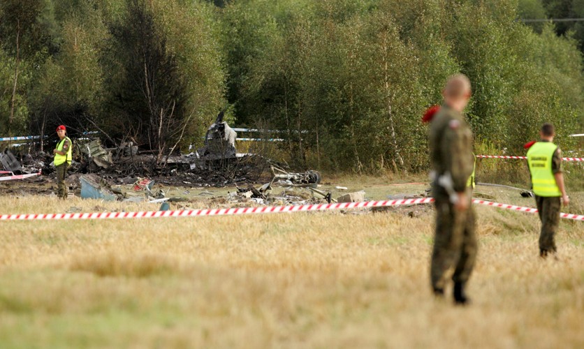 Miejsce katastrofy Su-27