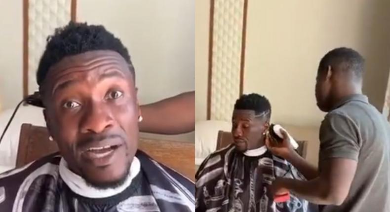 Asamoah Gyan: Ex-Black Stars captain shares skit starring Kwabena Owusu (Video)