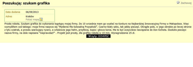 fot. screen z serwisu gumtree.pl