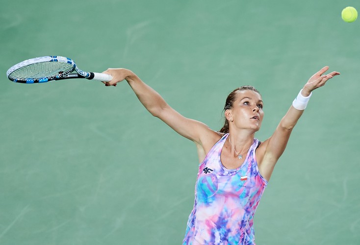 Agnieszka Radwańska podczas treningu w Rio de Janeiro