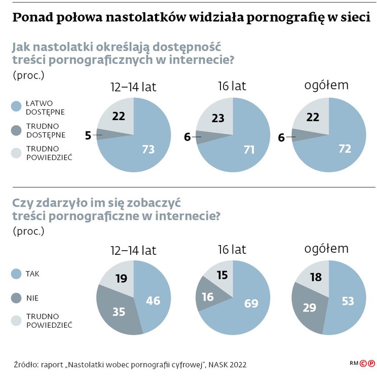 Ponad połowa nastolatków widziała pornografię w sieci