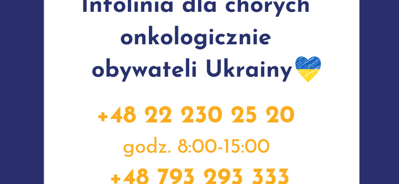 Warsaw Genomics i Fundacja Onkologiczna Rakiety uruchamiają infolinię dla chorych onkologicznie obywateli Ukrainy 