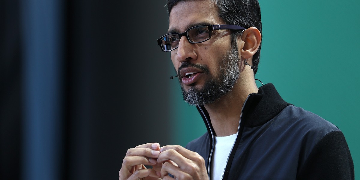 Sundar Pichai, prezes Google w trakcie konferencji dla deweloperów Google I/O 2017