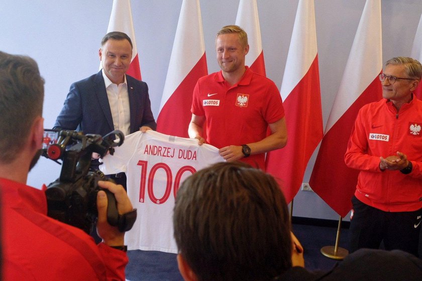 Andrzej Duda spotkał się z piłkarzami!