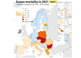Nadmierna śmiertelność w Europie. Eurostat podał najnowsze dane [MAPA]