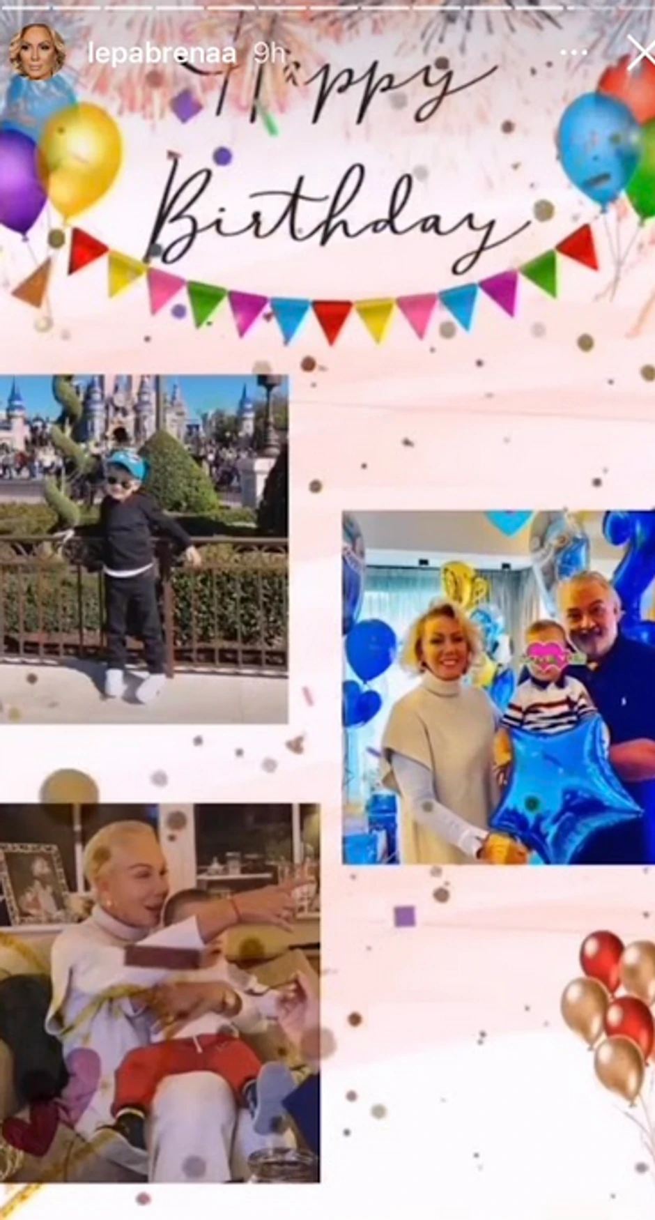 Lepa Brena čestitala malom Aleksandru rođendan