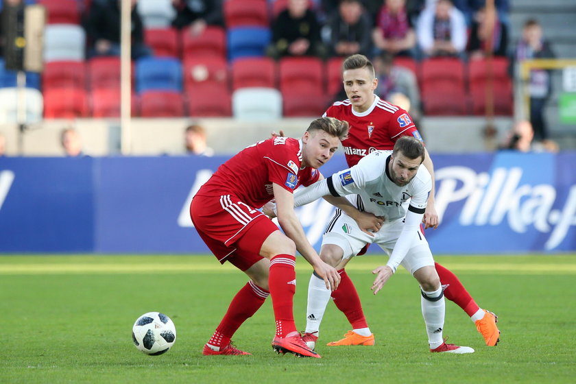 Pilka nozna. Puchar Polski. Gornik Zabrze - Legia Warszawa. 03.04.2018