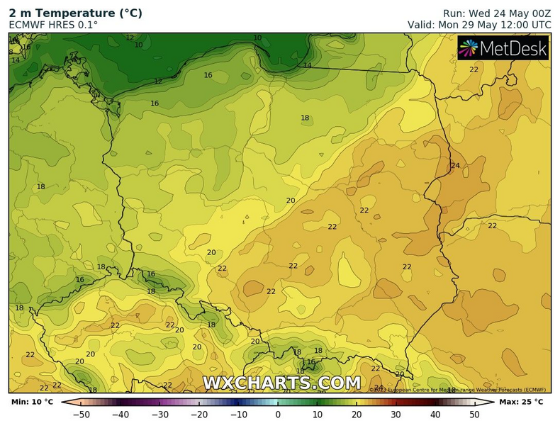 Początek przyszłego tygodnia przyniesie zderzenie ciepła z zimnem nad Polską.