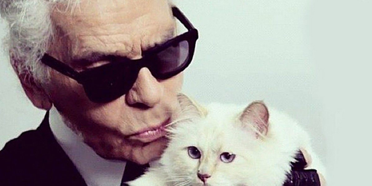 Karl Lagerfeld i Choupette